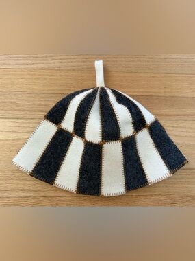 ASKOLD Wool Checkered Sauna Banya Hat for Men